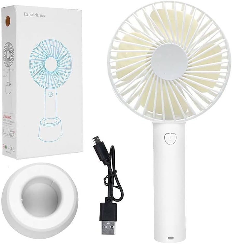 Portable Handy Cooling Fan With Rechargeable Cell