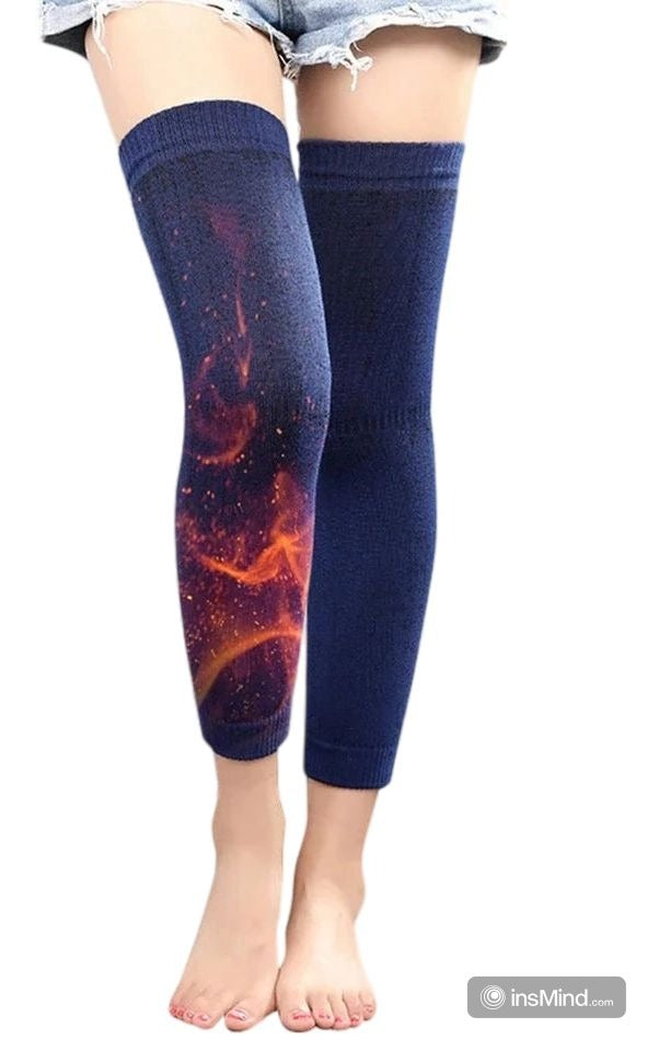 High Quality Fleece Inside - Leg Warmer Warm Knee Brace Pad - 1 Pair Men Women Leg Warmers For Men and women