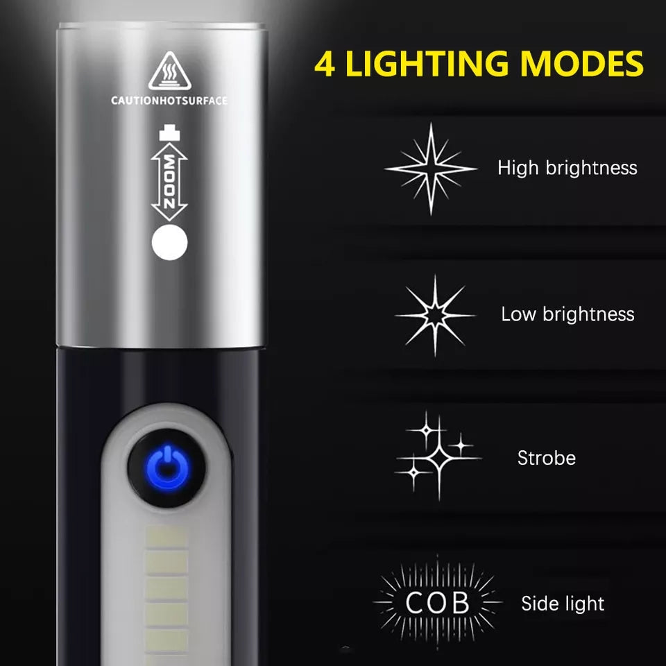 Digital Thunder XST-836, Rechargeable Waterproof Torch FlashLight