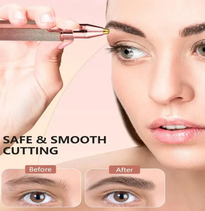 Rechargeable 2 in 1 Facial Hair Remover | Eyebrow Trimmer and Shaver