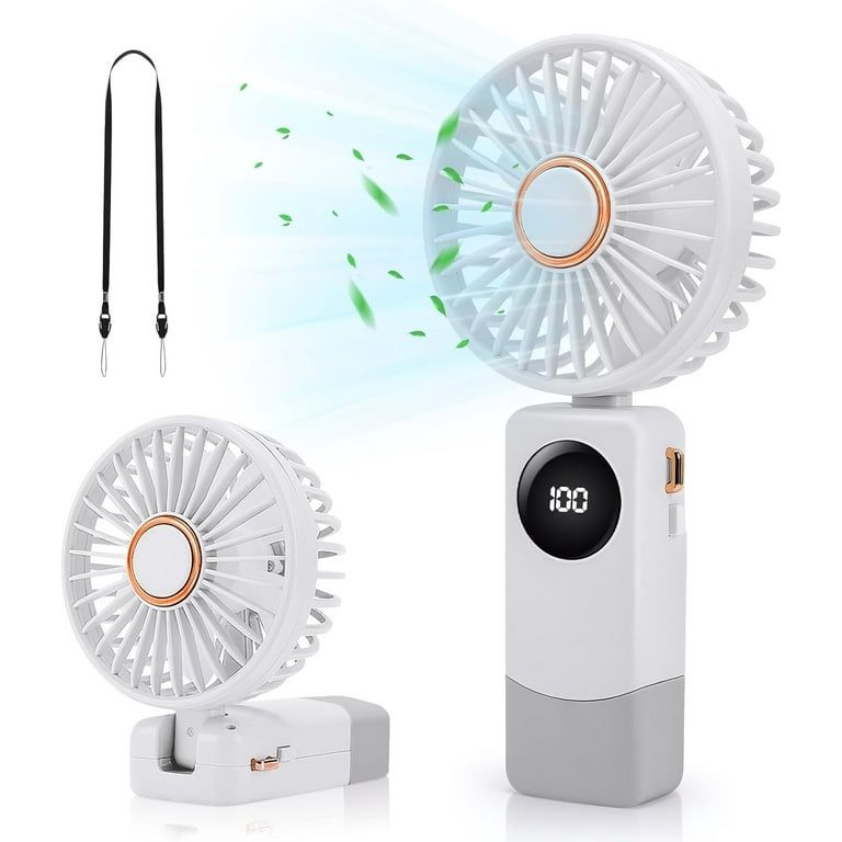 Portable Handy Cooling Fan With Led Display