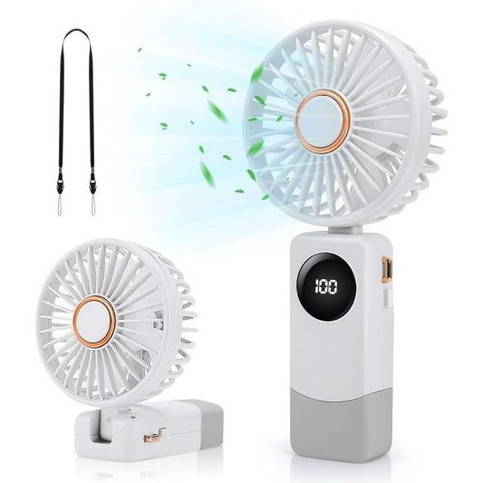 Portable Handy Cooling Fan With Led Display